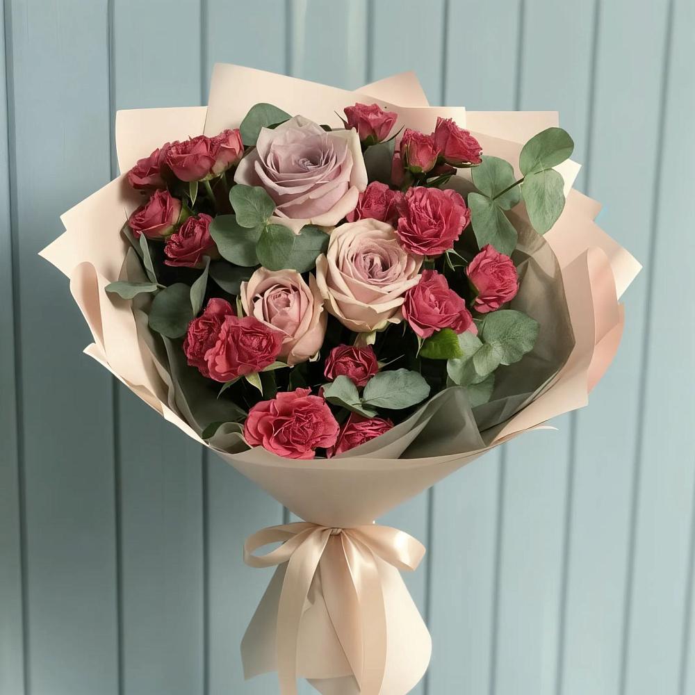 Букет цветов из: Гвоздики и Розы в Аржановской