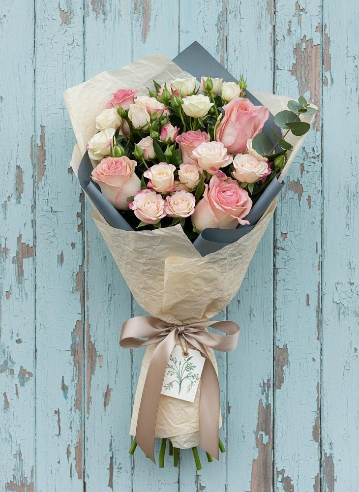 Букет цветов из: Розы в Аржановской