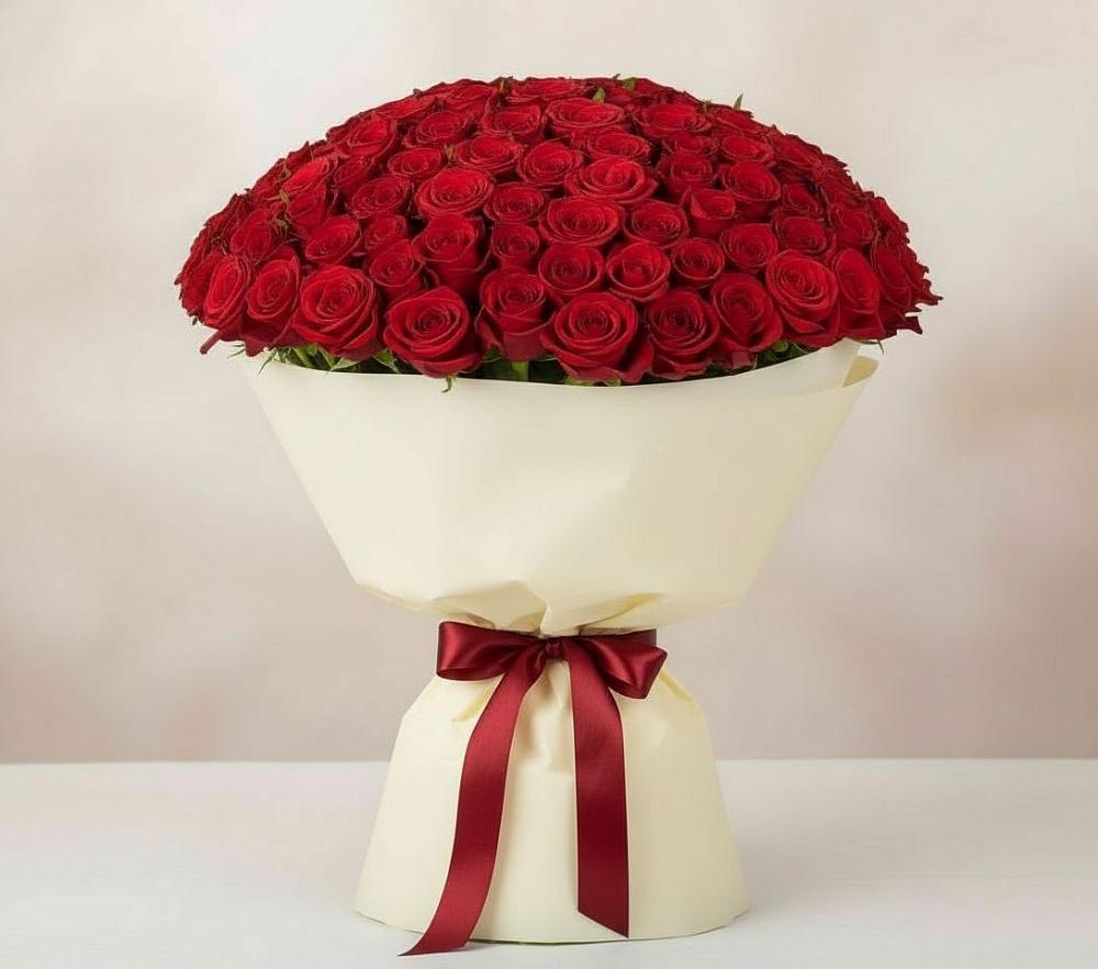 Букет 101 Красная роза Милано в Аржановской