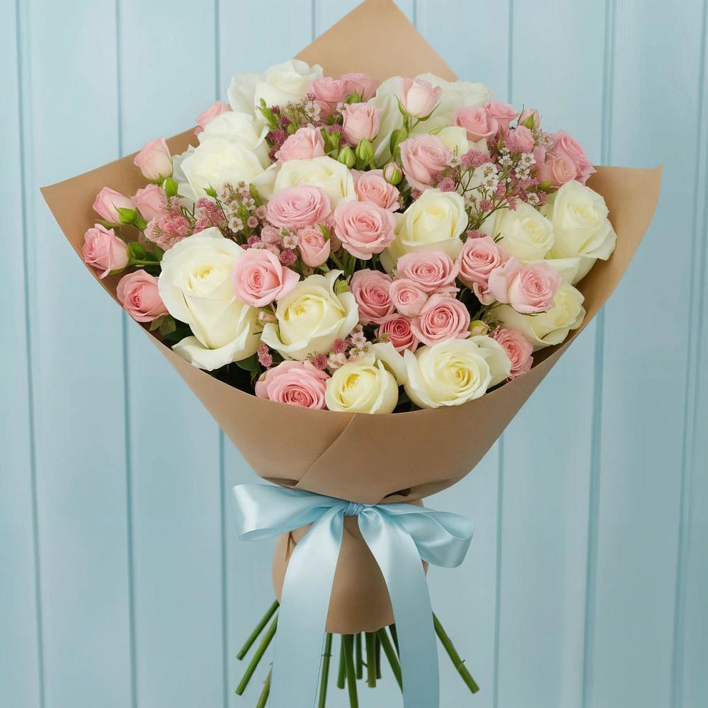 Букет цветов из: Розы в Аржановской