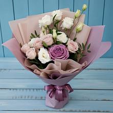 Букет цветов из:  Розы и Лизиантусы #REPLACE_PRED# Аржановской