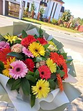 Букет цветов из:  Герберы #REPLACE_PRED# Аржановской