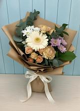 Букет цветов из:  Герберы и Хризантемы в Аржановской