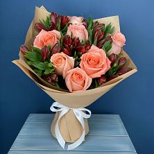 Букет цветов из:  Розы и Альстромерии в Аржановской
