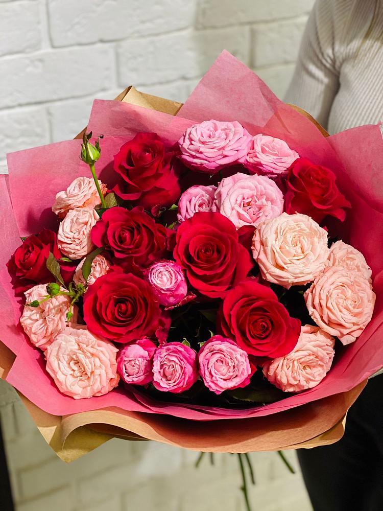Букет цветов из: Розы в Аржановской