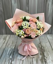 Букет цветов из:  Гвоздики, Розы и Хризантемы в Аржановской