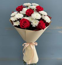 Букет цветов из:  Розы и Хризантемы в Аржановской