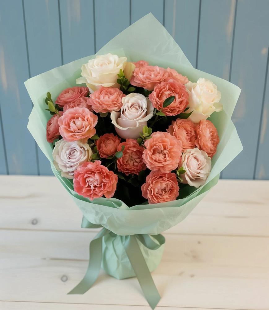 Букет цветов из: Розы в Аржановской