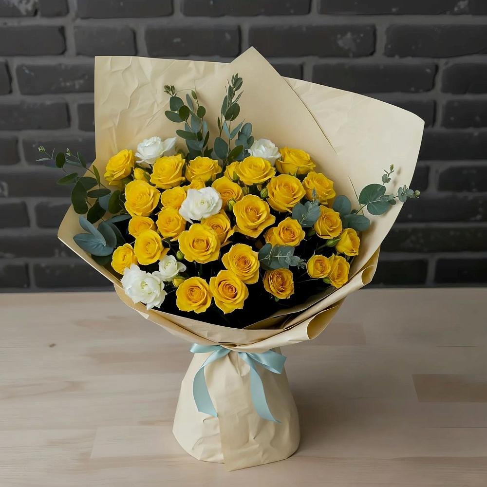 Букет цветов из: Розы в Аржановской