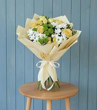 Букет цветов из:  Хризантемы и Розы в Аржановской