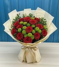 Букет цветов из:  Розы и Хризантемы в Аржановской