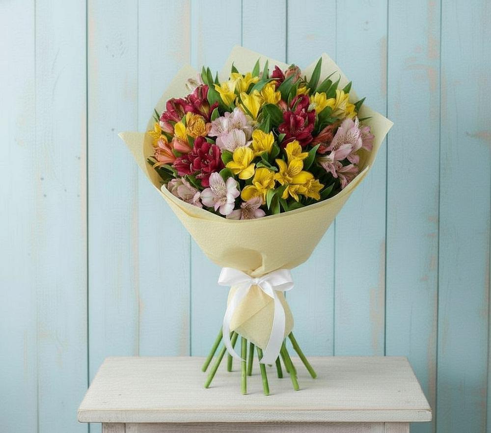 Букет цветов из: Альстромерии в Аржановской