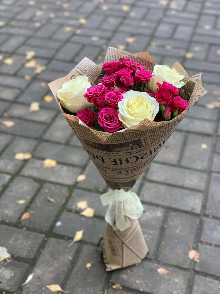 Букет цветов из: Розы в Аржановской