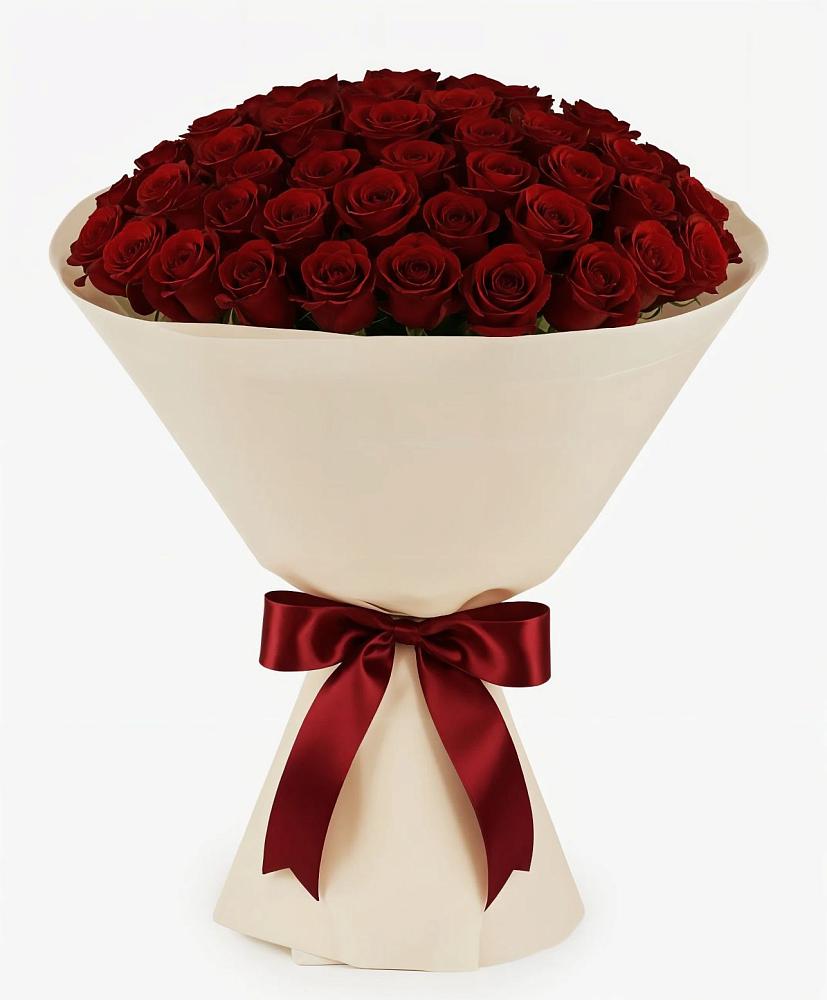 Букет 101 Бордовая роза Блэк Бакарра в Аржановской