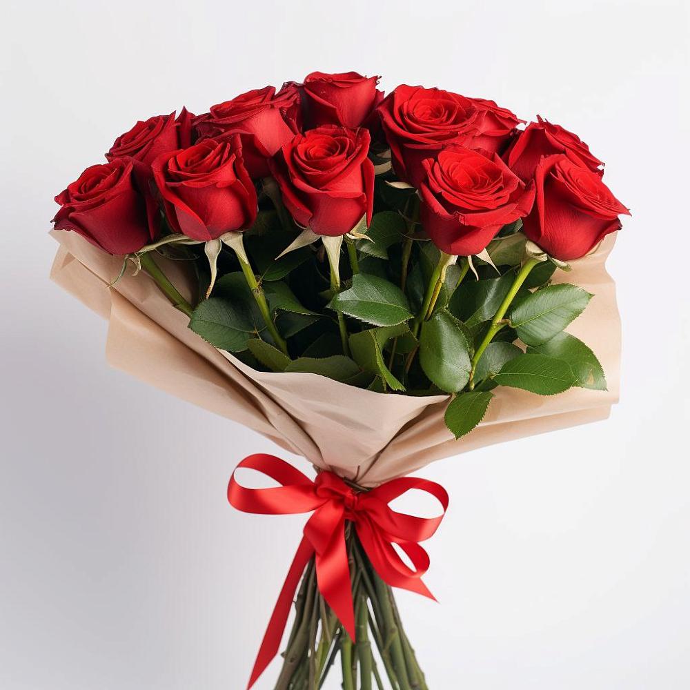 Букет 11 Красных роз Эдлесс Лав в Аржановской