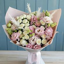 Букет цветов из:  Альстромерии и Розы #REPLACE_PRED# Аржановской