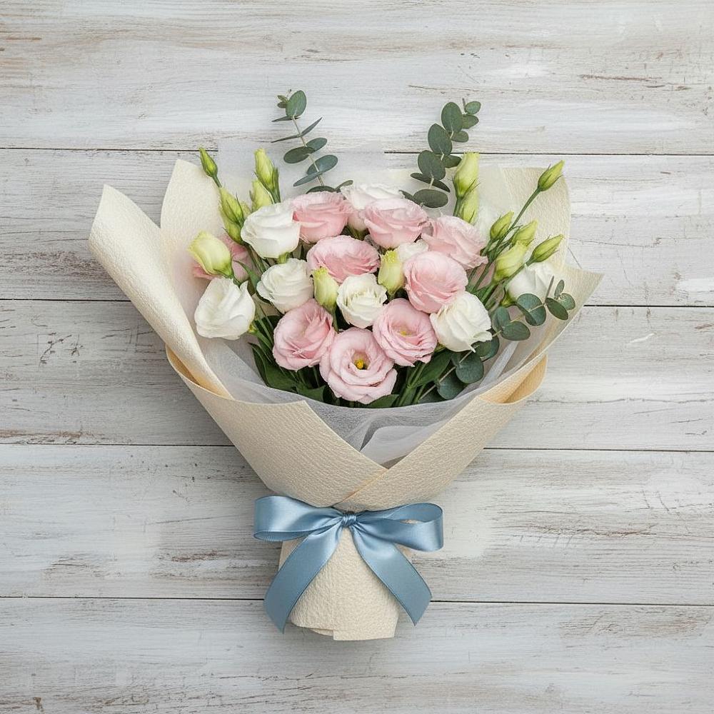 Букет цветов из: Лизиантусы в Аржановской